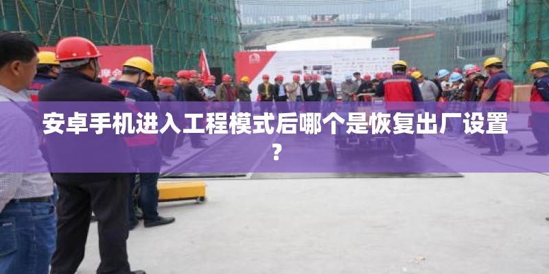 安卓手机进入工程模式后哪个是恢复出厂设置？