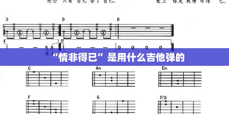 “情非得已”是用什么吉他弹的